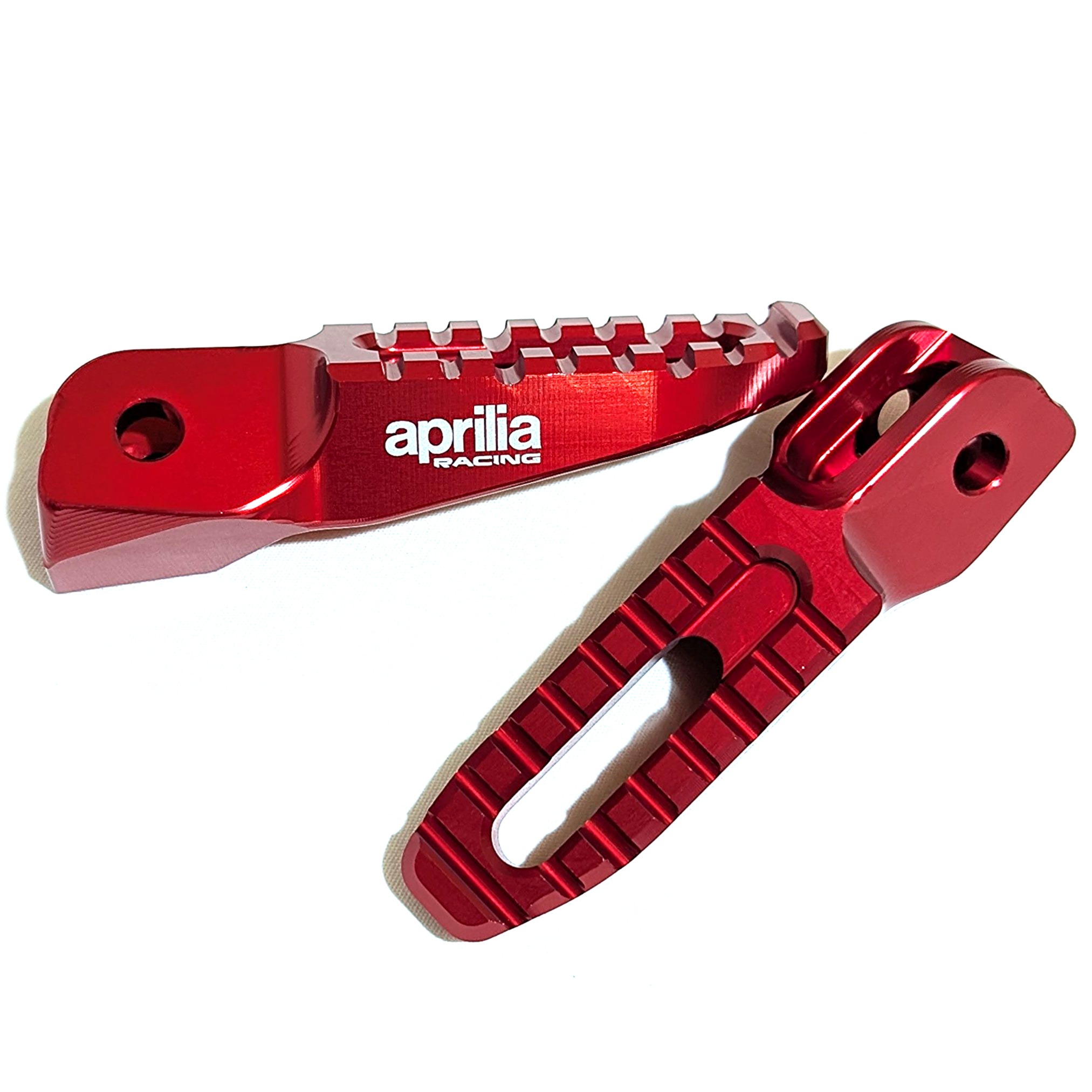 Aprilia Racing Aluminium Fußrasten 457 rot